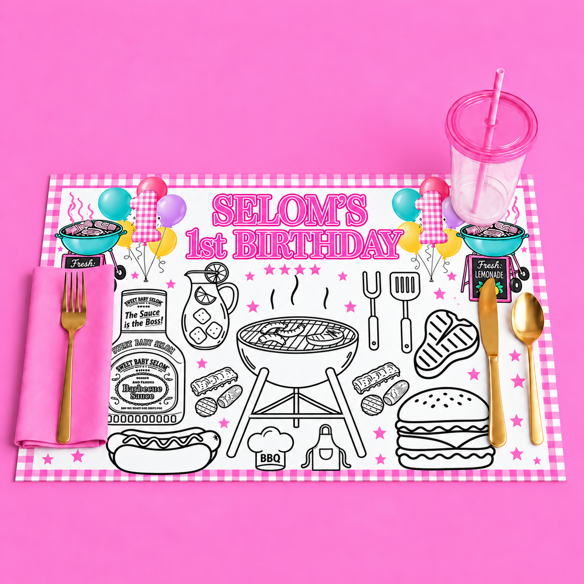 Custom Coloring and Activity Sheets